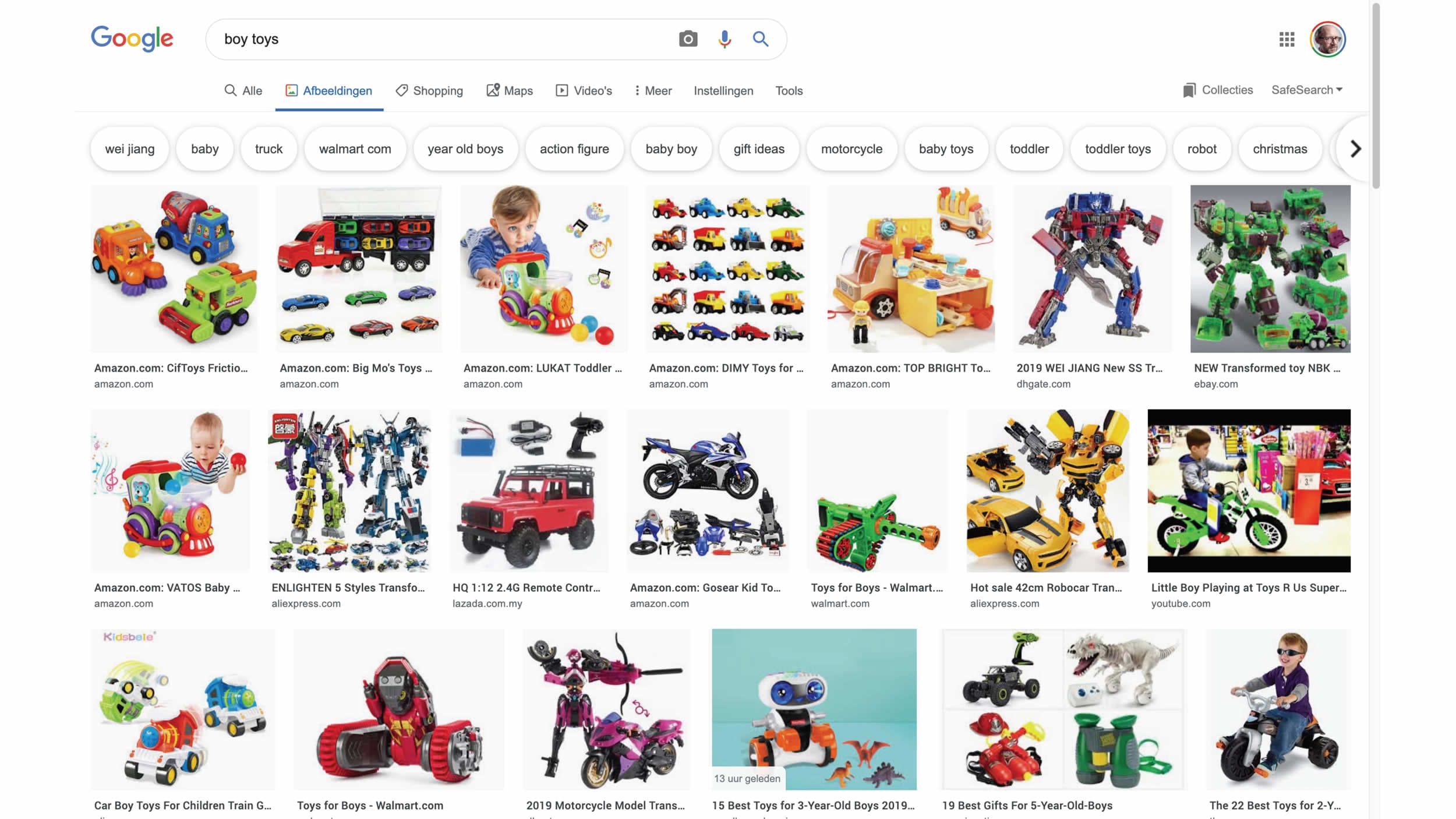 Zoek op “Boy toys”